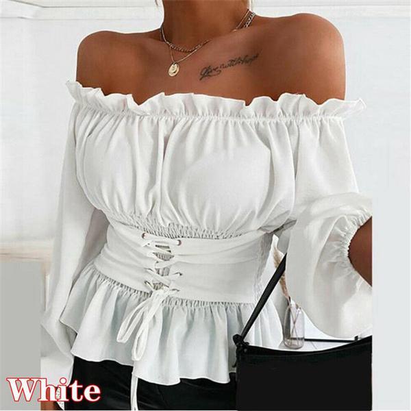 Модная женская рубашка с длинными рукавами, кружевной облегающий топ с открытыми плечами, модные однотонные сексуальные кружевные декоративные офисные топы и блузки L белый
Модная женская рубашка с длинными рукавами, кружевной облегающий топ с открытыми плечами, модные однотонные сексуальные кружевные декоративные офисные топы и блузки L белый