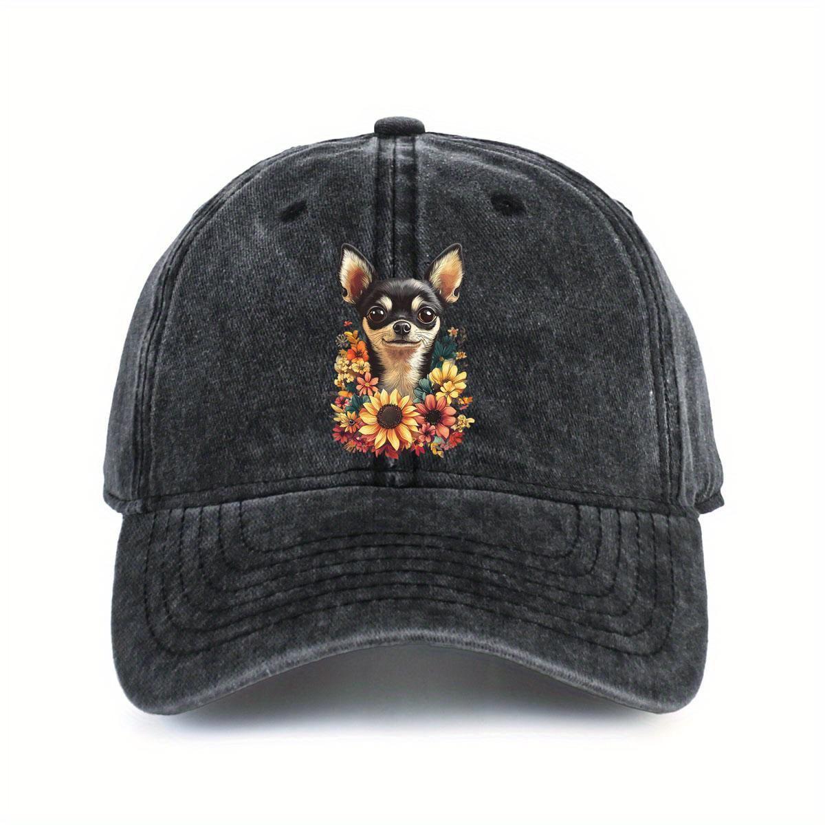 Chihuahua Dog Sunflower Print Cotton Baseball Cap Adjustable Casual Summer Sun Protection Unisex Hat One Size
Chihuahua Dog Sunflower Print Cotton Baseball Cap Adjustable Casual Summer Sun Protection Unisex Hat One Size