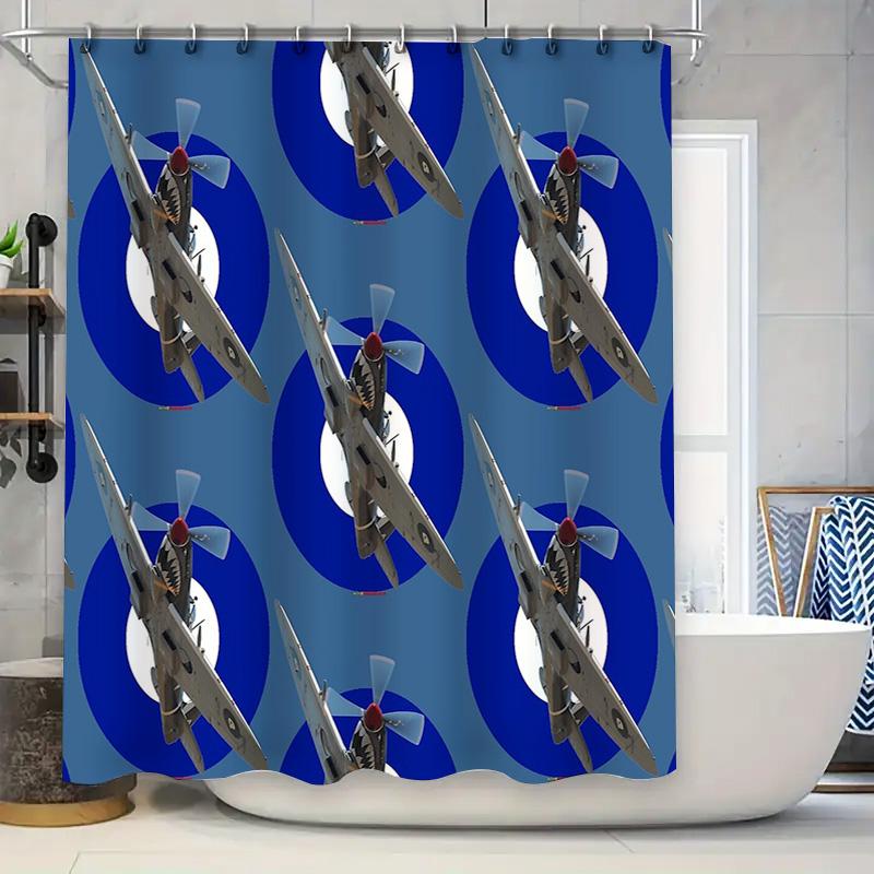 Vintage Airplane Shower Curtain Wwii Fighter Plane Military Decor Bathroom Curtains Osprey Plane Wwii Aircraft Pattern Home Text W60H190(CM)-1 Pcs
Vintage Airplane Shower Curtain Wwii Fighter Plane Military Decor Bathroom Curtains Osprey Plane Wwii Aircraft Pattern Home Text W60H190(CM)-1 Pcs