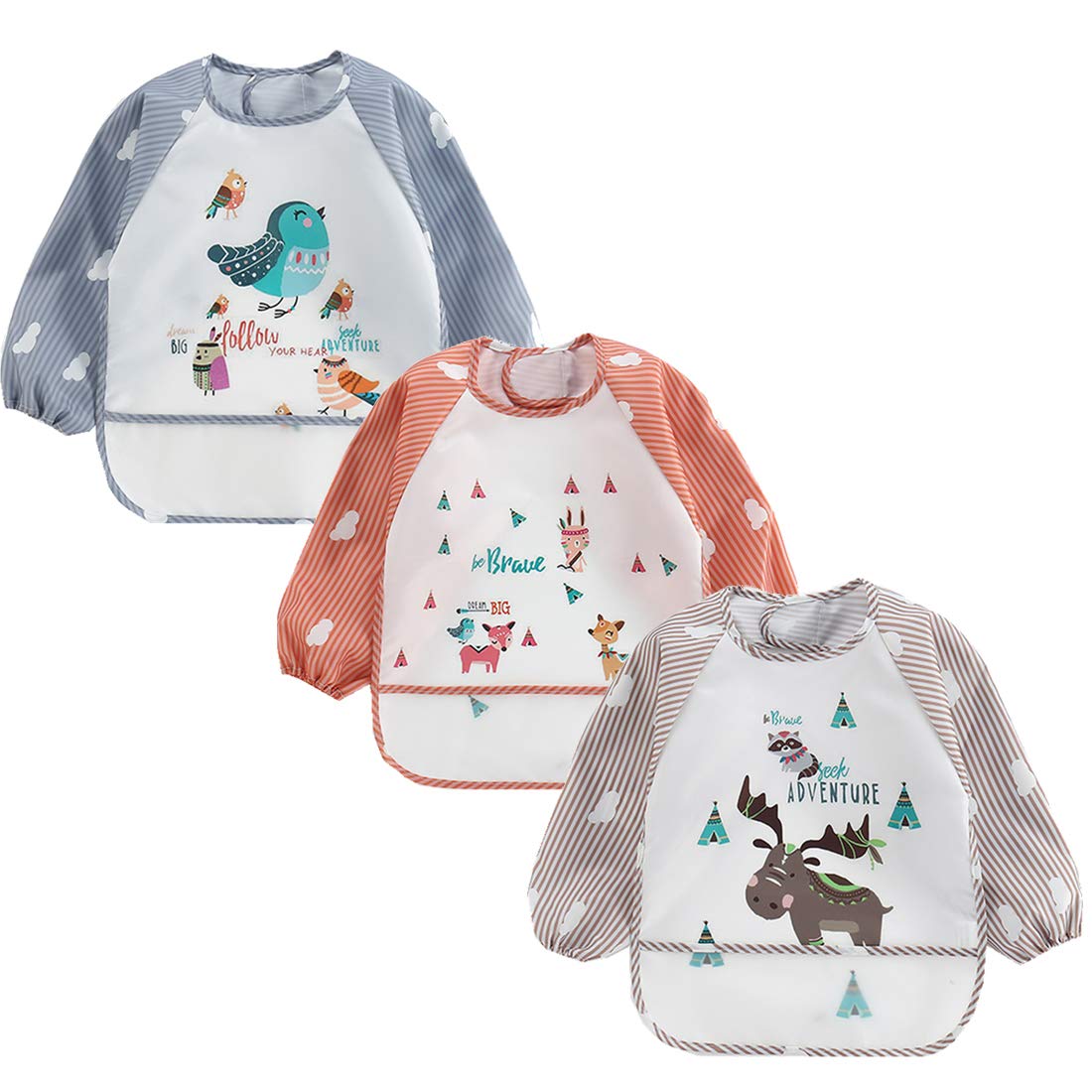 ElecMotive set baby meal waterproof apron long sleeve bib 6 months to 3 years old 3-piece
ElecMotive set baby meal waterproof apron long sleeve bib 6 months to 3 years old 3-piece
