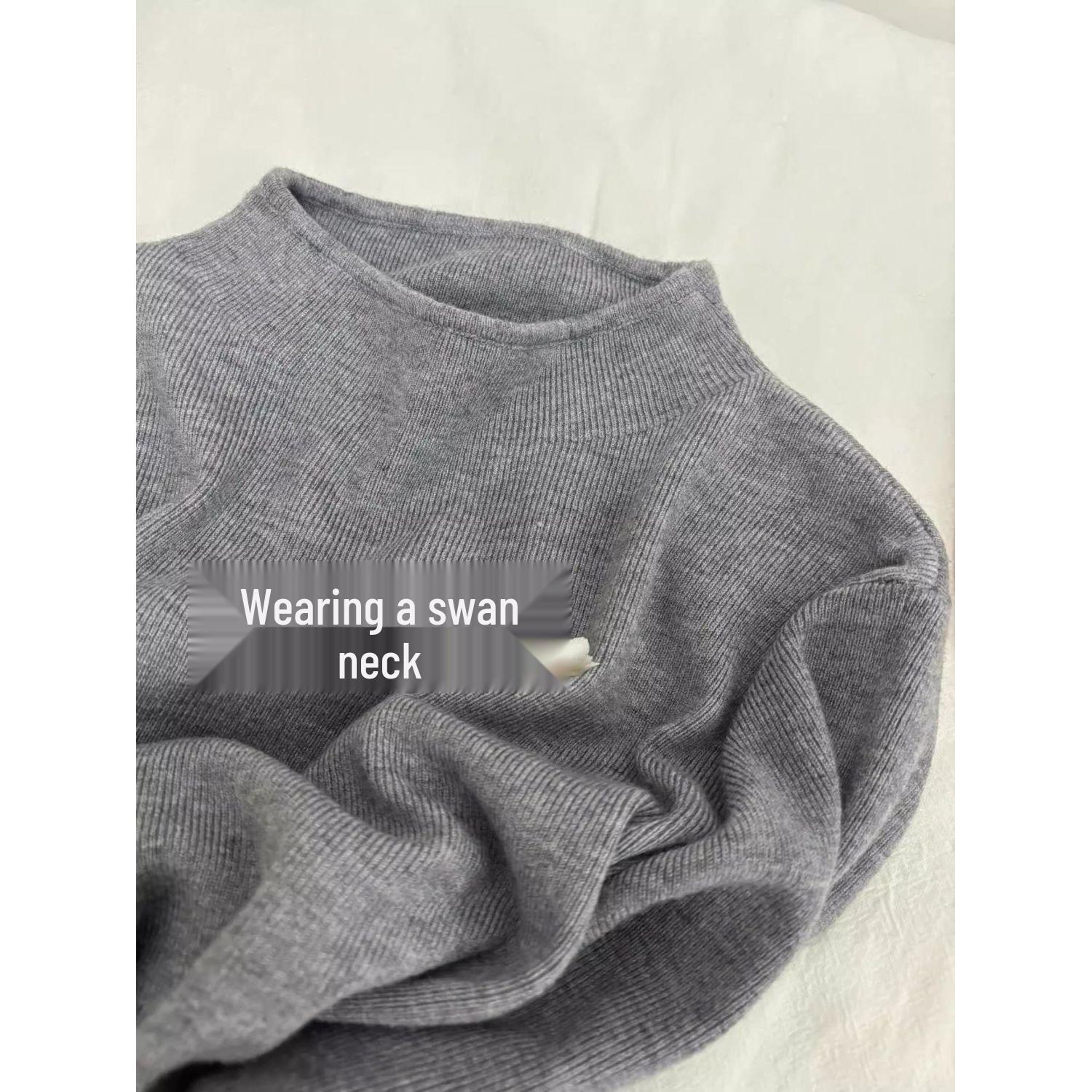 Women s High Neck Gray Sweater - Trendy, Soft, Knitted Base Layer for Autumn/Winter 2024 One Size
Women s High Neck Gray Sweater - Trendy, Soft, Knitted Base Layer for Autumn/Winter 2024 One Size
