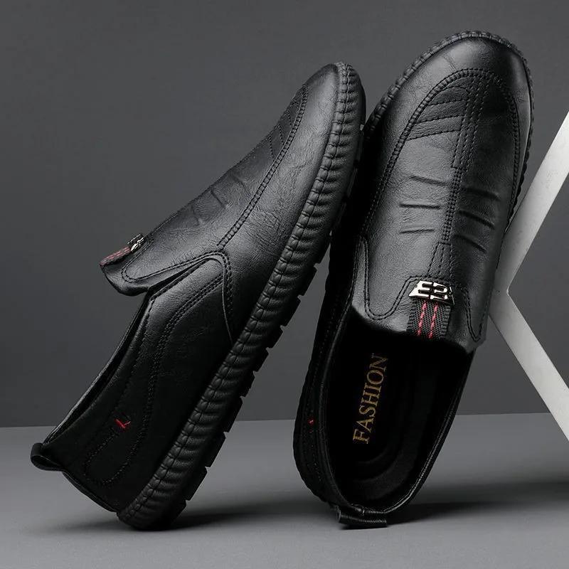 Mens Casual Leather Shoes Non Slip Work Office Loafers Versatile Lightweight Round Head Walking Slip on Driving Footwear 44 чорний
Mens Casual Leather Shoes Non Slip Work Office Loafers Versatile Lightweight Round Head Walking Slip on Driving Footwear 44 чорний