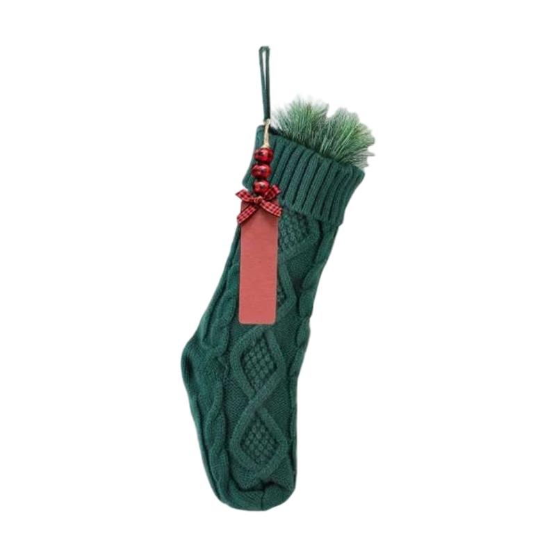 Elegant Knit Stocking Ornament For Christmas Tree Decorations Gift Candy Storage Bag With Hanging Loop зелений
Elegant Knit Stocking Ornament For Christmas Tree Decorations Gift Candy Storage Bag With Hanging Loop зелений