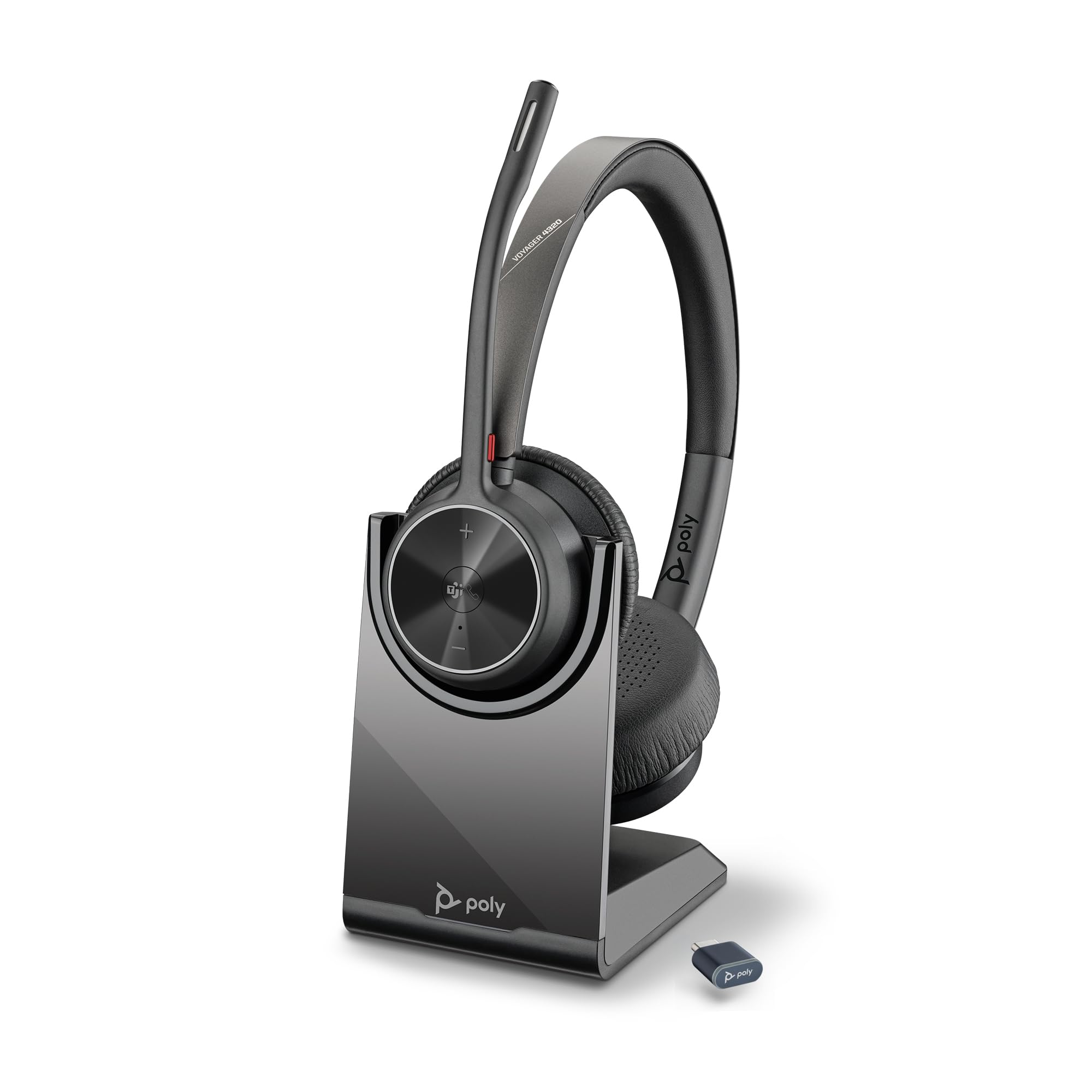 Poly Wireless Headset Voyager 4320 Microsoft Certified Bluetooth Dongle Included Charging Stand Included Noise Canceling Microphone Included чорний
Poly Wireless Headset Voyager 4320 Microsoft Certified Bluetooth Dongle Included Charging Stand Included Noise Canceling Microphone Included чорний