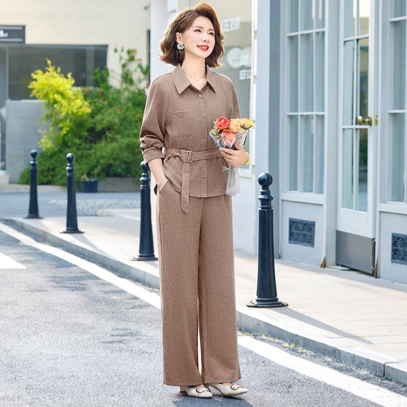 Women s Spring/Autumn Two-Piece Set: Long-Sleeve Top and Wide-Leg Pants for Middle-Aged and Elderly 4XL (130-145 jin) хакі
Women s Spring/Autumn Two-Piece Set: Long-Sleeve Top and Wide-Leg Pants for Middle-Aged and Elderly 4XL (130-145 jin) хакі