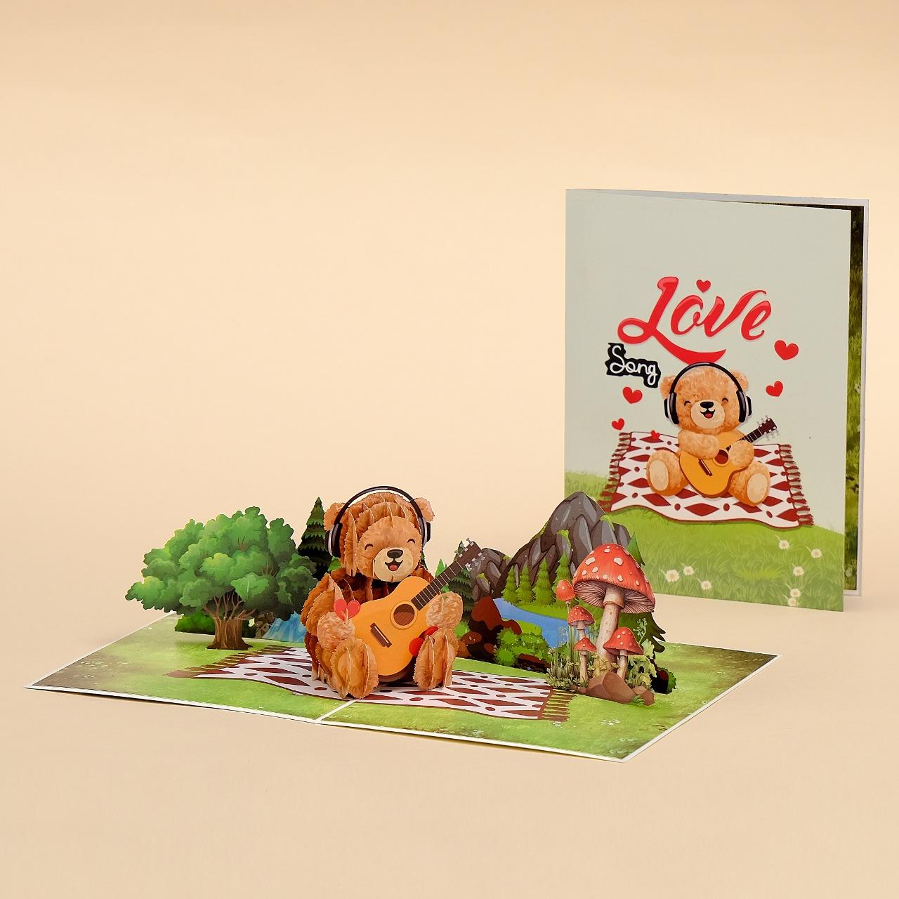 3D Bear Pop-Up Greeting Card - Cute Bear Paper Sculpture Card, Standing Decor, Birthday Gift
3D Bear Pop-Up Greeting Card - Cute Bear Paper Sculpture Card, Standing Decor, Birthday Gift