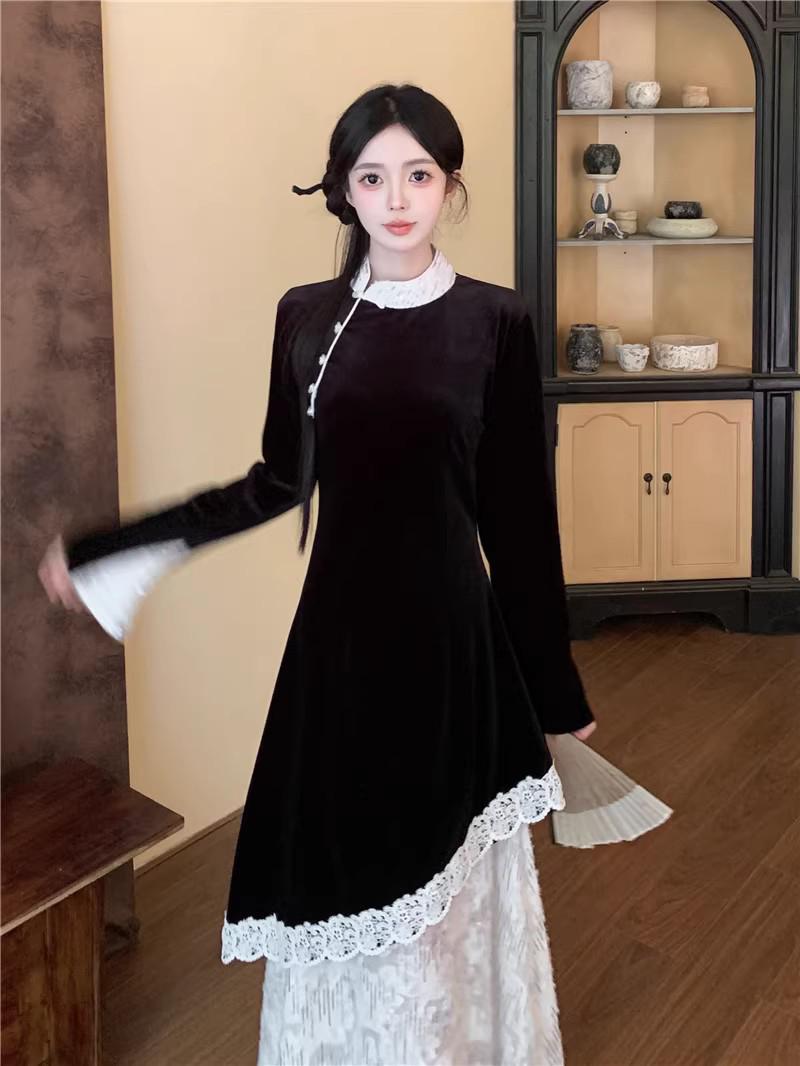 Весенняя мода Современное китайское платье ципао - Большой размер 4XL (Recommended for 165-180 jin) чёрный
Весенняя мода Современное китайское платье ципао - Большой размер 4XL (Recommended for 165-180 jin) чёрный