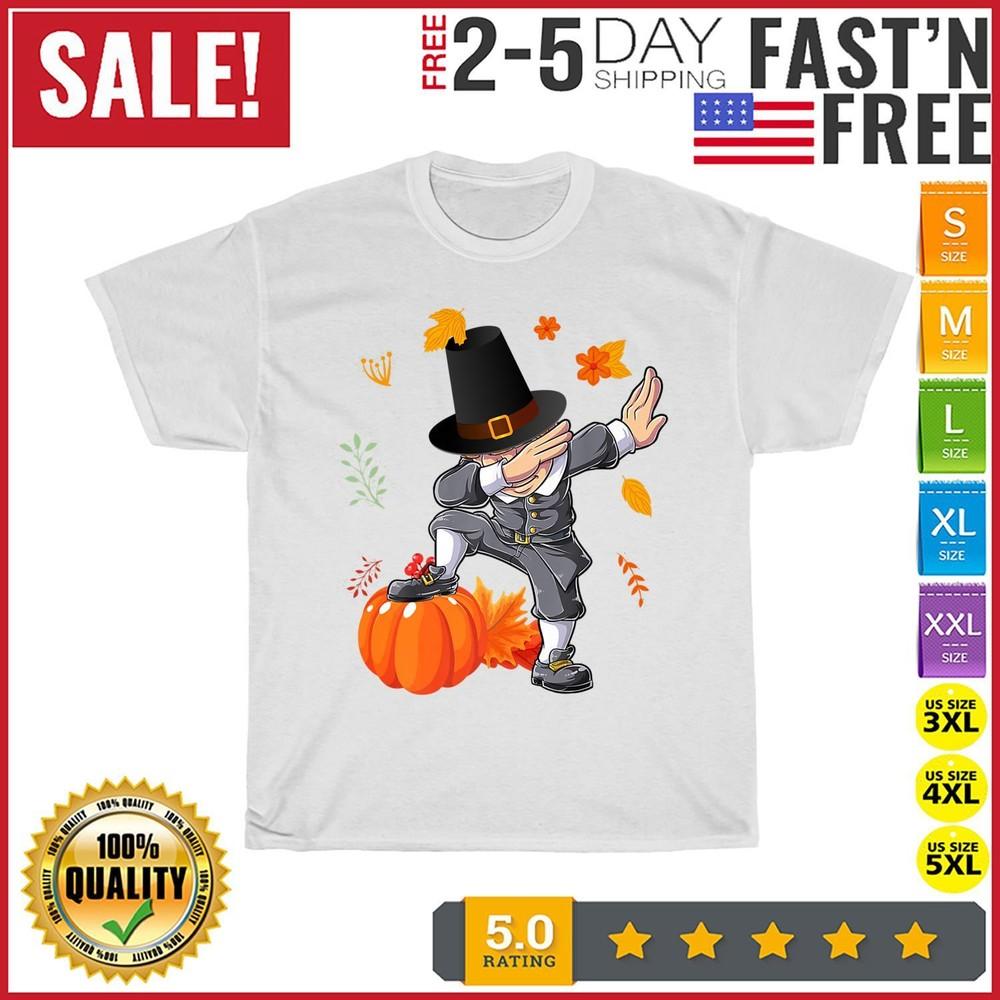 Dabbing Pilgrim and Pumpkin Day Happy Thanksgiving Vintage T Shirt Men Women NEW 4XL
Dabbing Pilgrim and Pumpkin Day Happy Thanksgiving Vintage T Shirt Men Women NEW 4XL