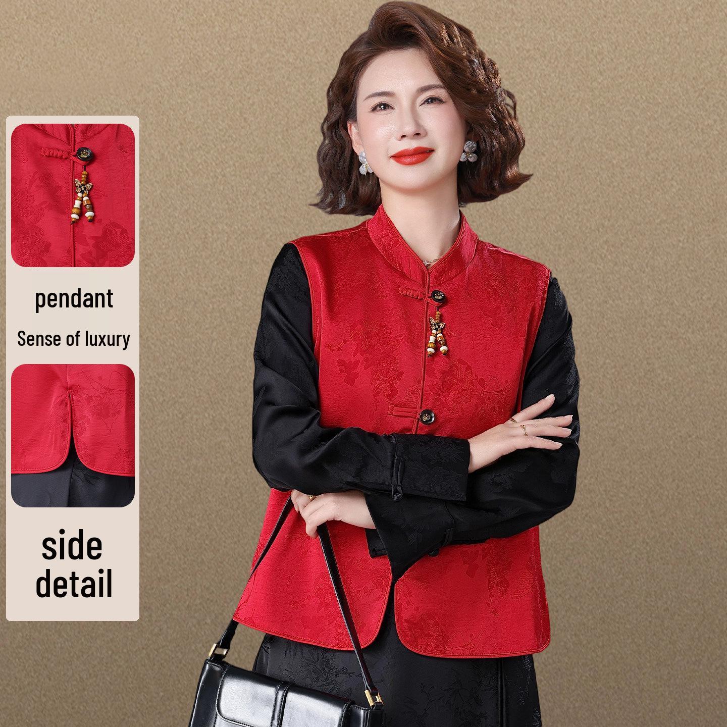 Spring Chic Vest for Middle-aged & Elderly Women - Perfect for Mother s Day, Weddings, and More 2XL (Recommended 126-140 lbs)
Spring Chic Vest for Middle-aged & Elderly Women - Perfect for Mother s Day, Weddings, and More 2XL (Recommended 126-140 lbs)