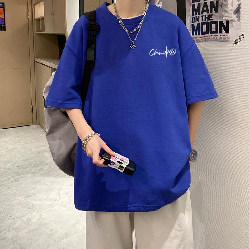 Мужская футболка с коротким рукавом с принтом, хлопок, летние топы 3XL
Мужская футболка с коротким рукавом с принтом, хлопок, летние топы 3XL