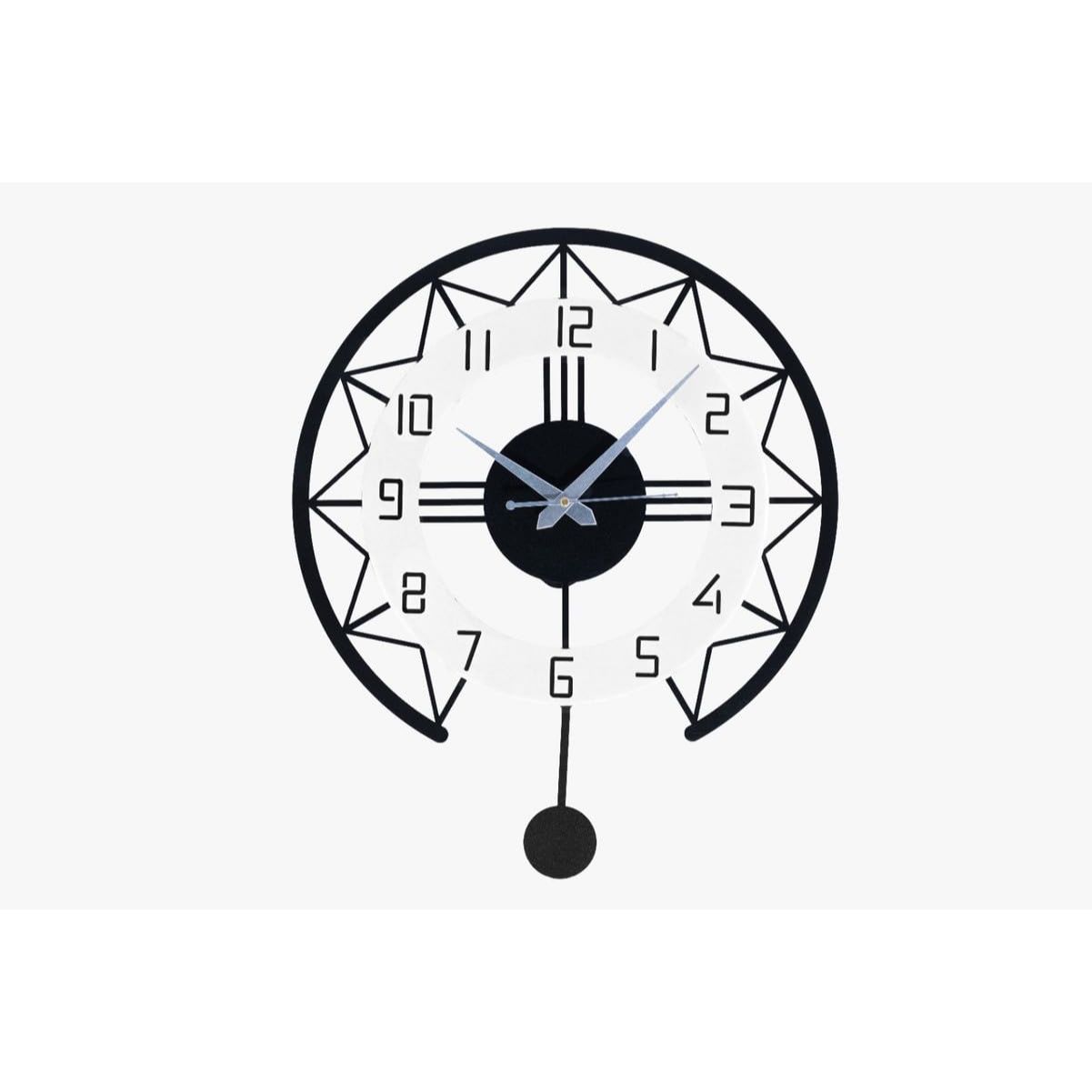 Metallic Analog Wall Clock for Home, Office, Living Room, Bedroom, Kids Room & Kitchen | Big Stylish Latest Home DecorBlack Color (Battery Included) 40 x 34 cm
Metallic Analog Wall Clock for Home, Office, Living Room, Bedroom, Kids Room & Kitchen | Big Stylish Latest Home DecorBlack Color (Battery Included) 40 x 34 cm