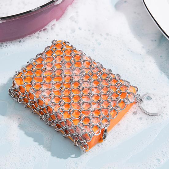Chainmail Scrubber Detachable Rust-proof Stainless Steel All-Purpose Iron Wok Scrubbing Pad Chainmail Cleaner for Home
Chainmail Scrubber Detachable Rust-proof Stainless Steel All-Purpose Iron Wok Scrubbing Pad Chainmail Cleaner for Home