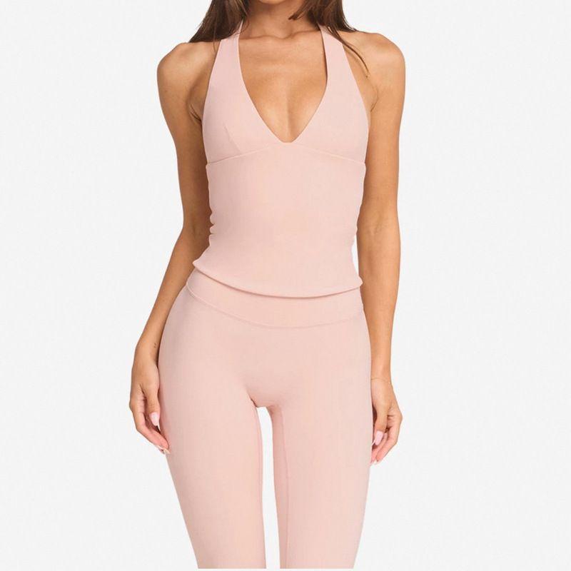 Foreign Trade New Cross-Border Amazon Yoga Vest Women Including Chest Pad V-neck Hanging Neck Nude Feel Quick-Drying Sports Fitness Top Naked Powder Vest L
Foreign Trade New Cross-Border Amazon Yoga Vest Women Including Chest Pad V-neck Hanging Neck Nude Feel Quick-Drying Sports Fitness Top Naked Powder Vest L