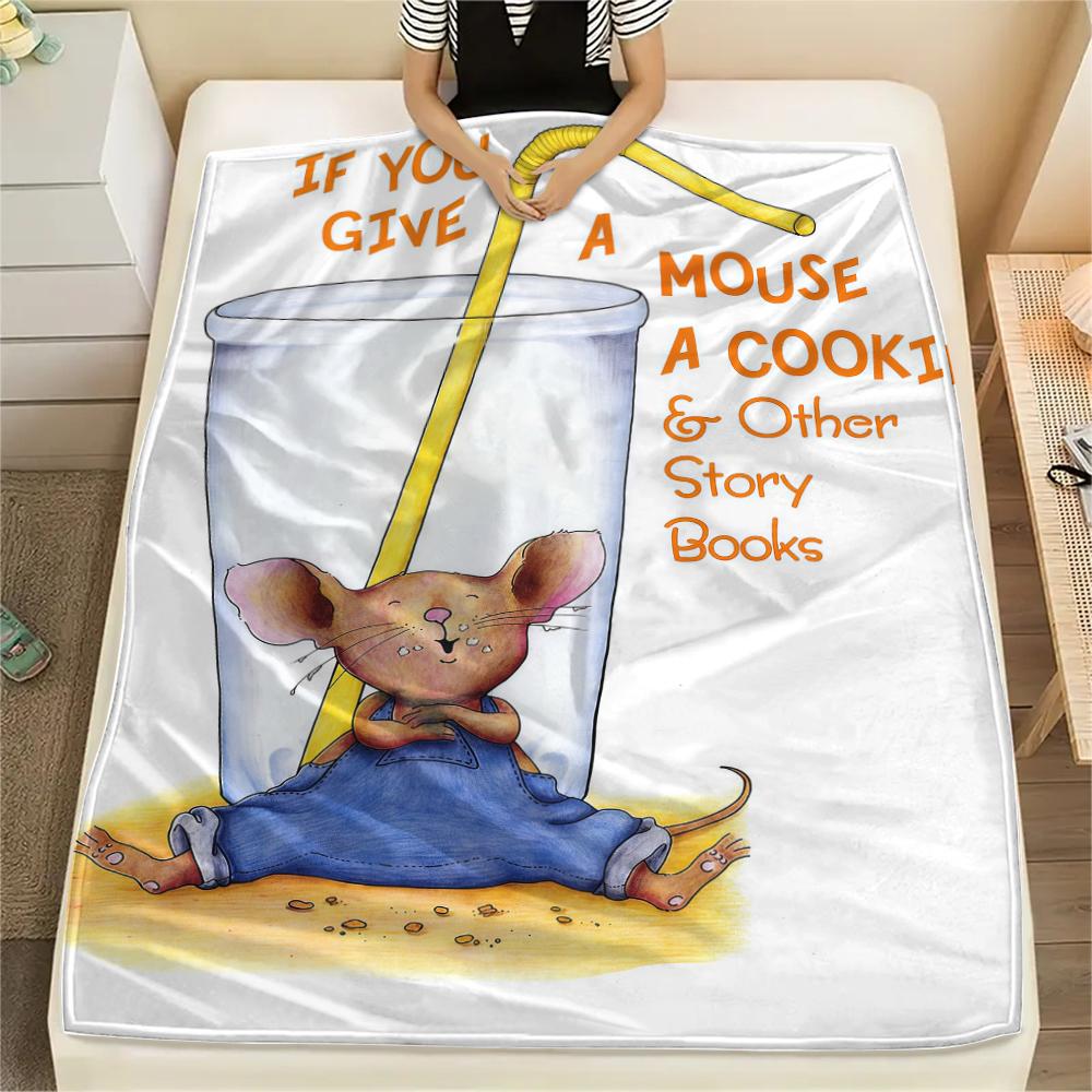 1PC If You Give a Mouse a Cookie Print Flannel Blanket, High quality All Seasons, Home Decor, Warmth and Comfort, Perfect for Christmas Gifts 80cm x 120cm
1PC If You Give a Mouse a Cookie Print Flannel Blanket, High quality All Seasons, Home Decor, Warmth and Comfort, Perfect for Christmas Gifts 80cm x 120cm