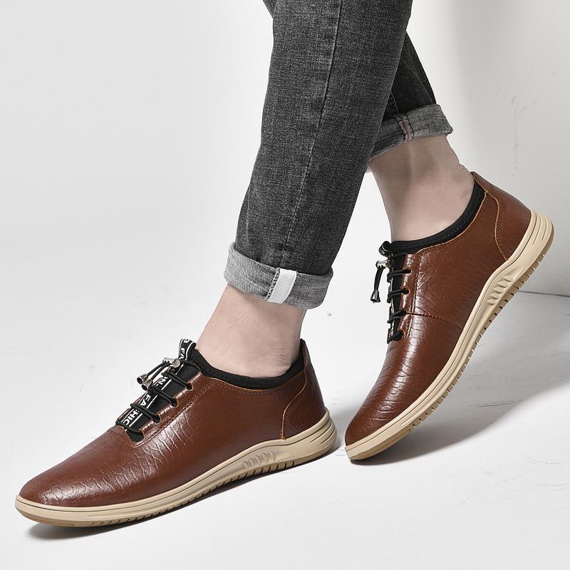 New leather shoes men s breathable first layer cowhide new summer Korean version trend casual shoes soft sole soft leather men s shoes 42
New leather shoes men s breathable first layer cowhide new summer Korean version trend casual shoes soft sole soft leather men s shoes 42