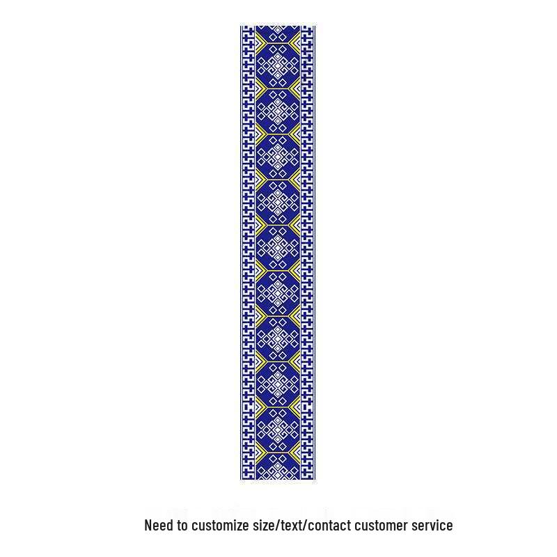 Ethnic Guangxi Zhuang Brocade Canopy Ceiling Decoration Cloth 40cm×100cm with Rope
Ethnic Guangxi Zhuang Brocade Canopy Ceiling Decoration Cloth 40cm×100cm with Rope