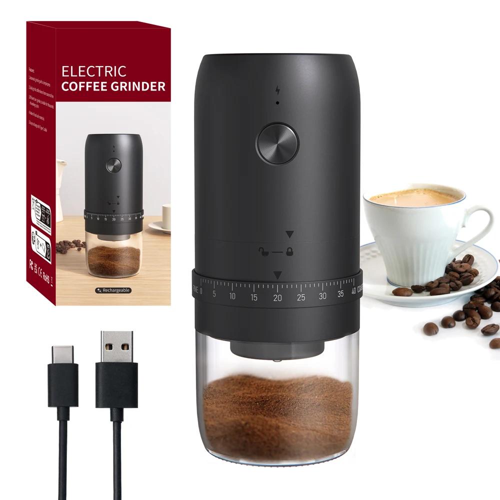 Portable 1800mAh Electric Coffee Bean Grinder 40 Gears External Adjustable Home Rechargeable Grinders Household Coffee Machine чорний
Portable 1800mAh Electric Coffee Bean Grinder 40 Gears External Adjustable Home Rechargeable Grinders Household Coffee Machine чорний