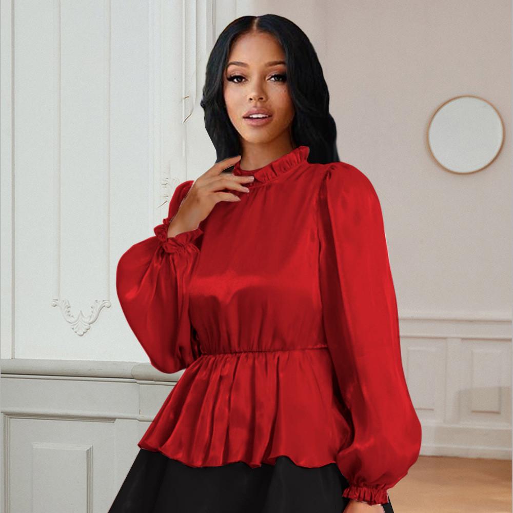Fashion Women Elegant Long Sleeves Pleat Bride Bridesmaids Wedding Party Shirt Blouse Tops
Fashion Women Elegant Long Sleeves Pleat Bride Bridesmaids Wedding Party Shirt Blouse Tops