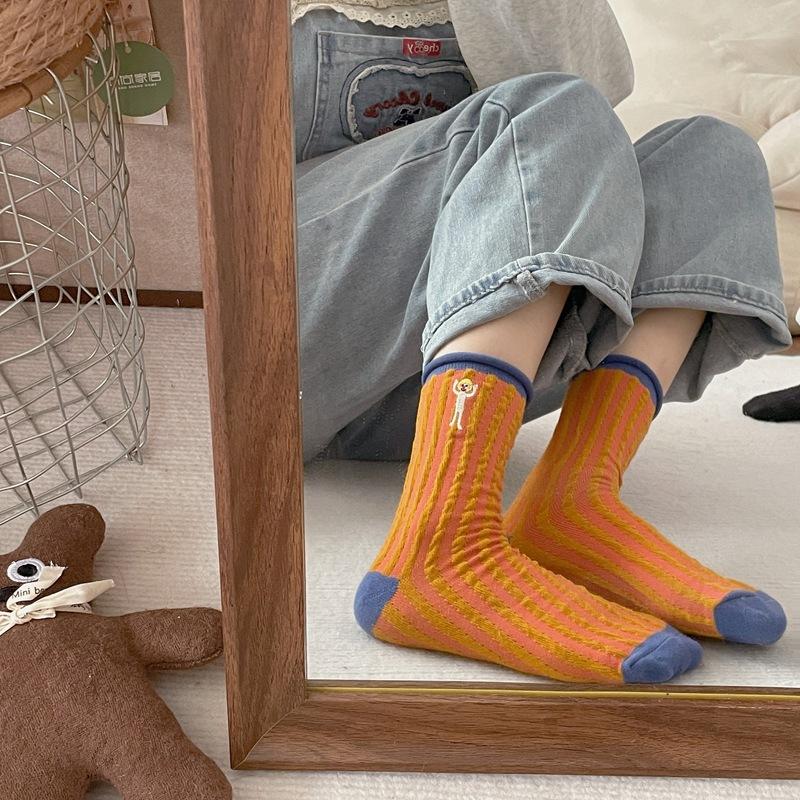 Cute Cartoon Socks for Girls, Spring and Autumn Mid-calf Cotton Socks, Quirky and Funny Illustrations, Long Calf Socks, and Trendy Socks Worn Outside 1 pair
Cute Cartoon Socks for Girls, Spring and Autumn Mid-calf Cotton Socks, Quirky and Funny Illustrations, Long Calf Socks, and Trendy Socks Worn Outside 1 pair