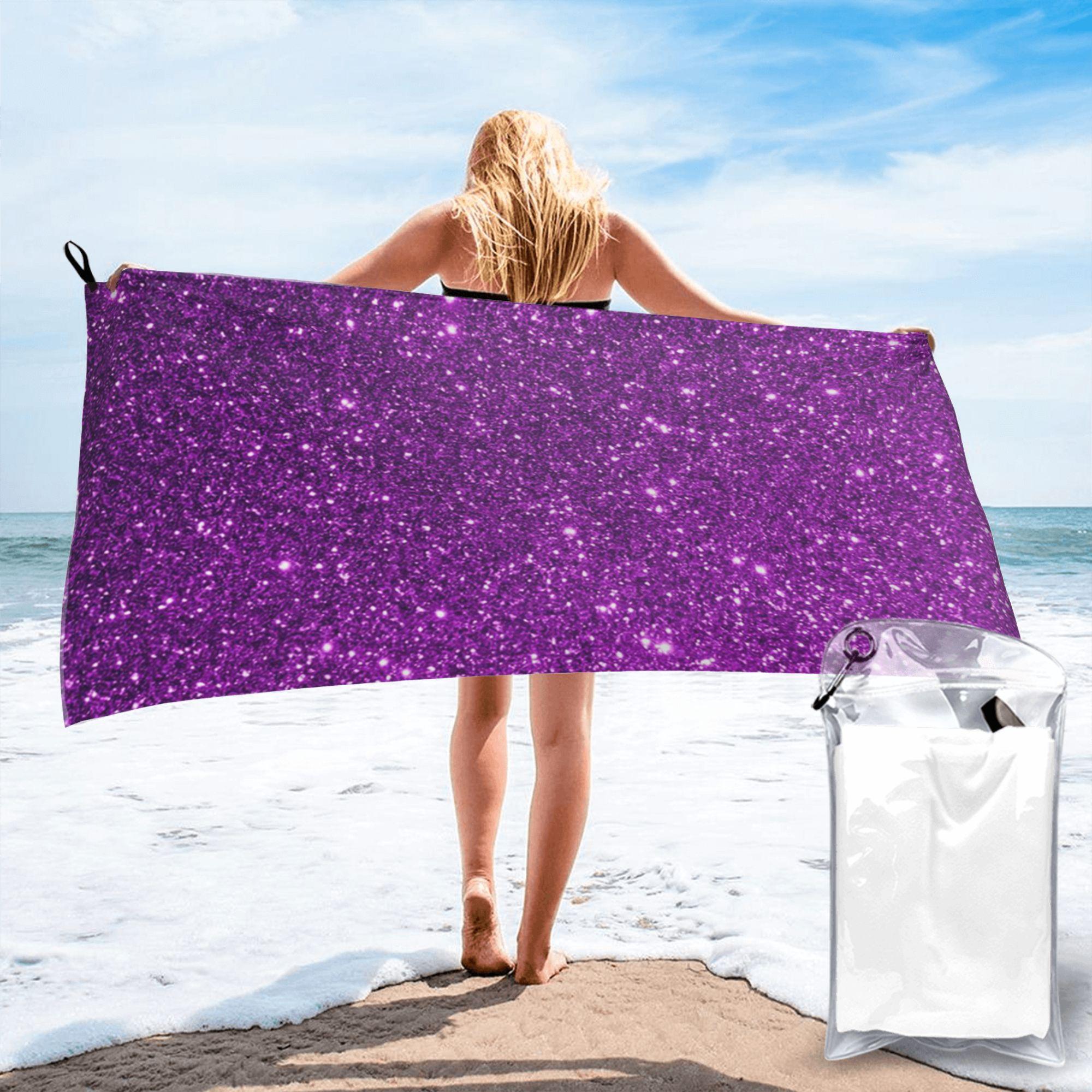 Purple Sparkly Glitter Beach Towel Soft Microfiber Quick Dry Absorbent Quick Towels For Bath W40*H60(CM)
Purple Sparkly Glitter Beach Towel Soft Microfiber Quick Dry Absorbent Quick Towels For Bath W40*H60(CM)