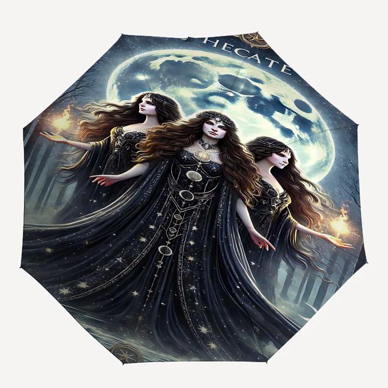1pc Moon Goddess HecateOpen/Close Umbrella-Windproof, Compact Travel Umbrella, Sturdy 8-Rib Shaft1074
1pc Moon Goddess HecateOpen/Close Umbrella-Windproof, Compact Travel Umbrella, Sturdy 8-Rib Shaft1074