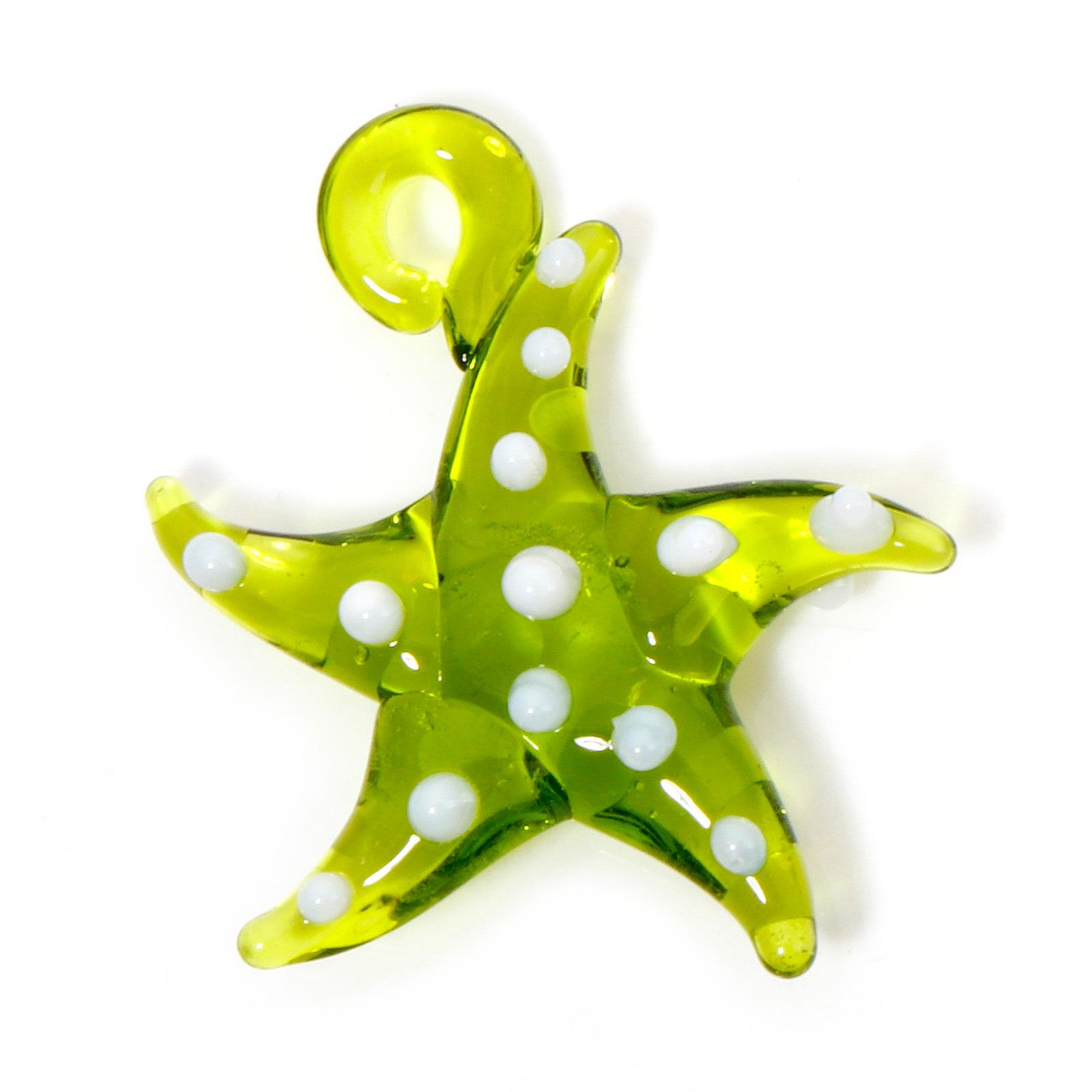 2 Piece Starfish Lampwork Glass Pendant Colorful Charms DIY Making Necklace Earrings Bracelet Jewelry Fish Ornament Aquarium оливковий колір
2 Piece Starfish Lampwork Glass Pendant Colorful Charms DIY Making Necklace Earrings Bracelet Jewelry Fish Ornament Aquarium оливковий колір