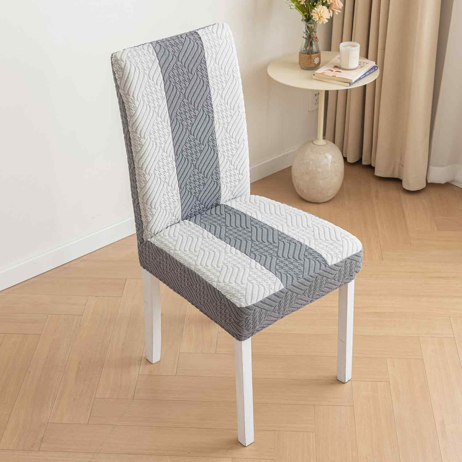 1PC Willow Jacquard Chair Cover Color Blocking Chair Seat Slipcover Spandex Chair Protector Kitchen Dining Room Home Decor
1PC Willow Jacquard Chair Cover Color Blocking Chair Seat Slipcover Spandex Chair Protector Kitchen Dining Room Home Decor