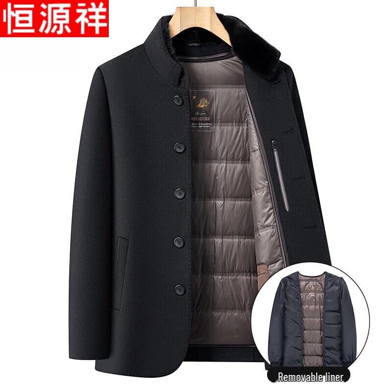 Hengyuanxiang Men s Double-faced Wool Blend Stand Collar Short Coat with Down Liner 3XL
Hengyuanxiang Men s Double-faced Wool Blend Stand Collar Short Coat with Down Liner 3XL