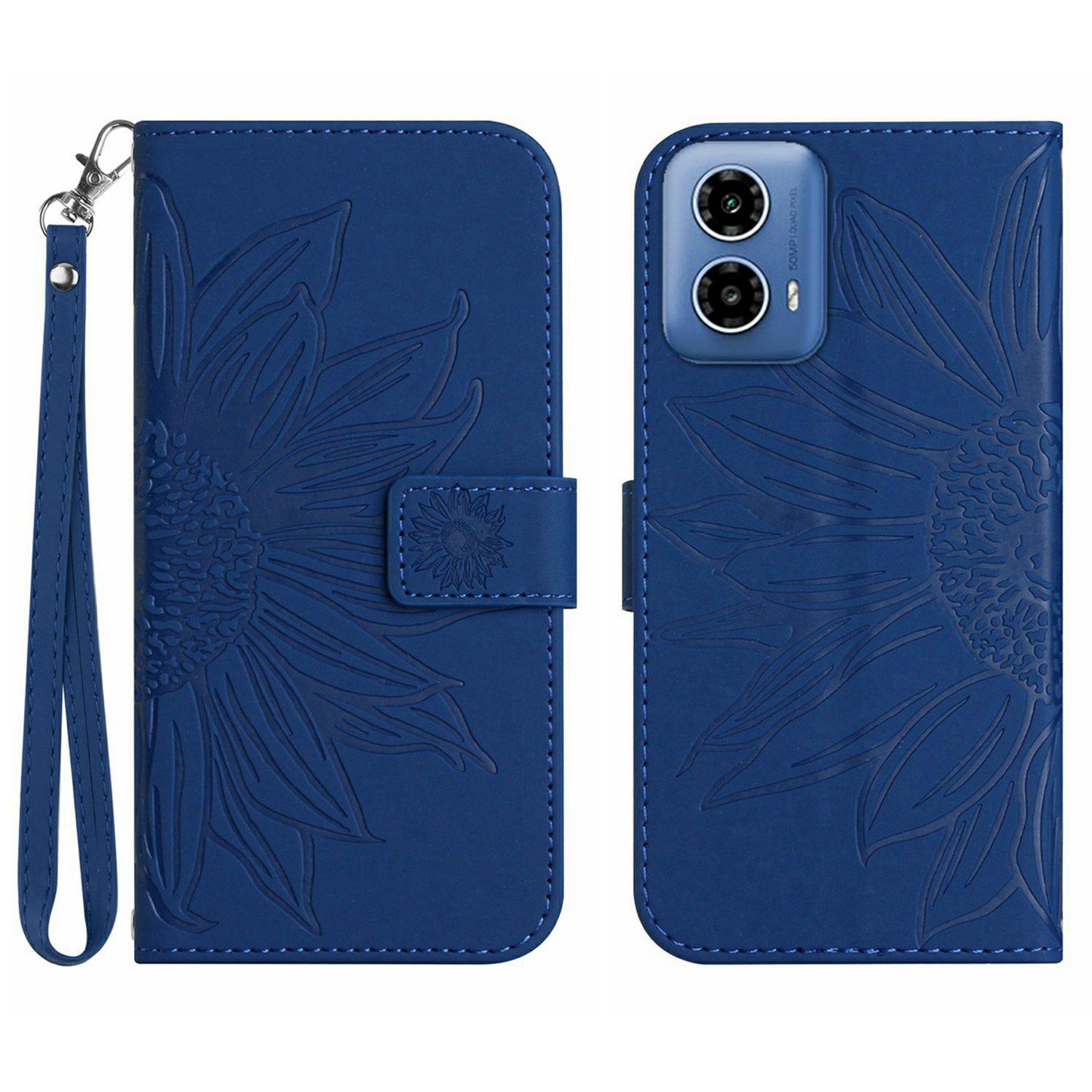 HT04 For Motorola Moto G35 5G Case Sunflower Imprint Leather Wallet Phone Cover with Wrist Strap Sapphire
HT04 For Motorola Moto G35 5G Case Sunflower Imprint Leather Wallet Phone Cover with Wrist Strap Sapphire