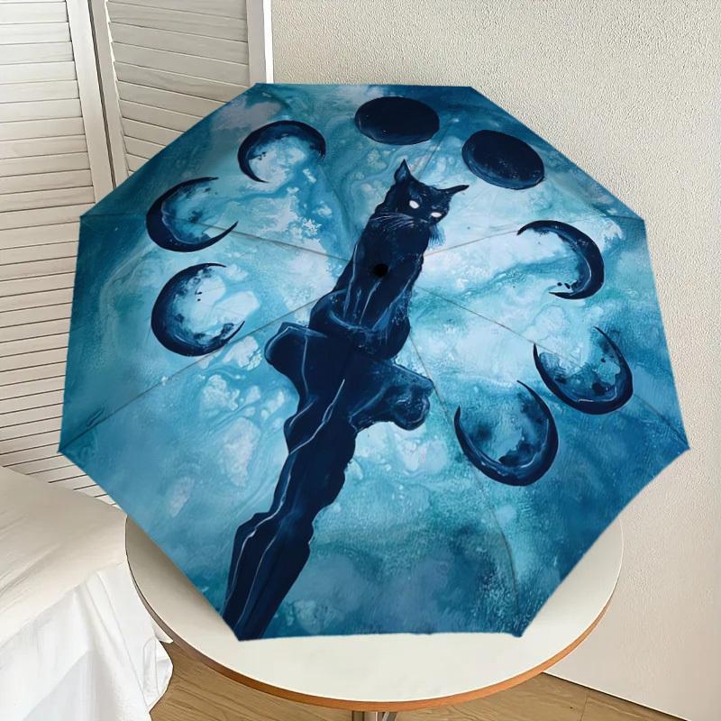 1pc Black Cat Moon Phases Umbrella with Plastic Handle,Suitable for All Seasons Home Travel Outdoor UmbrellaDD204
1pc Black Cat Moon Phases Umbrella with Plastic Handle,Suitable for All Seasons Home Travel Outdoor UmbrellaDD204
