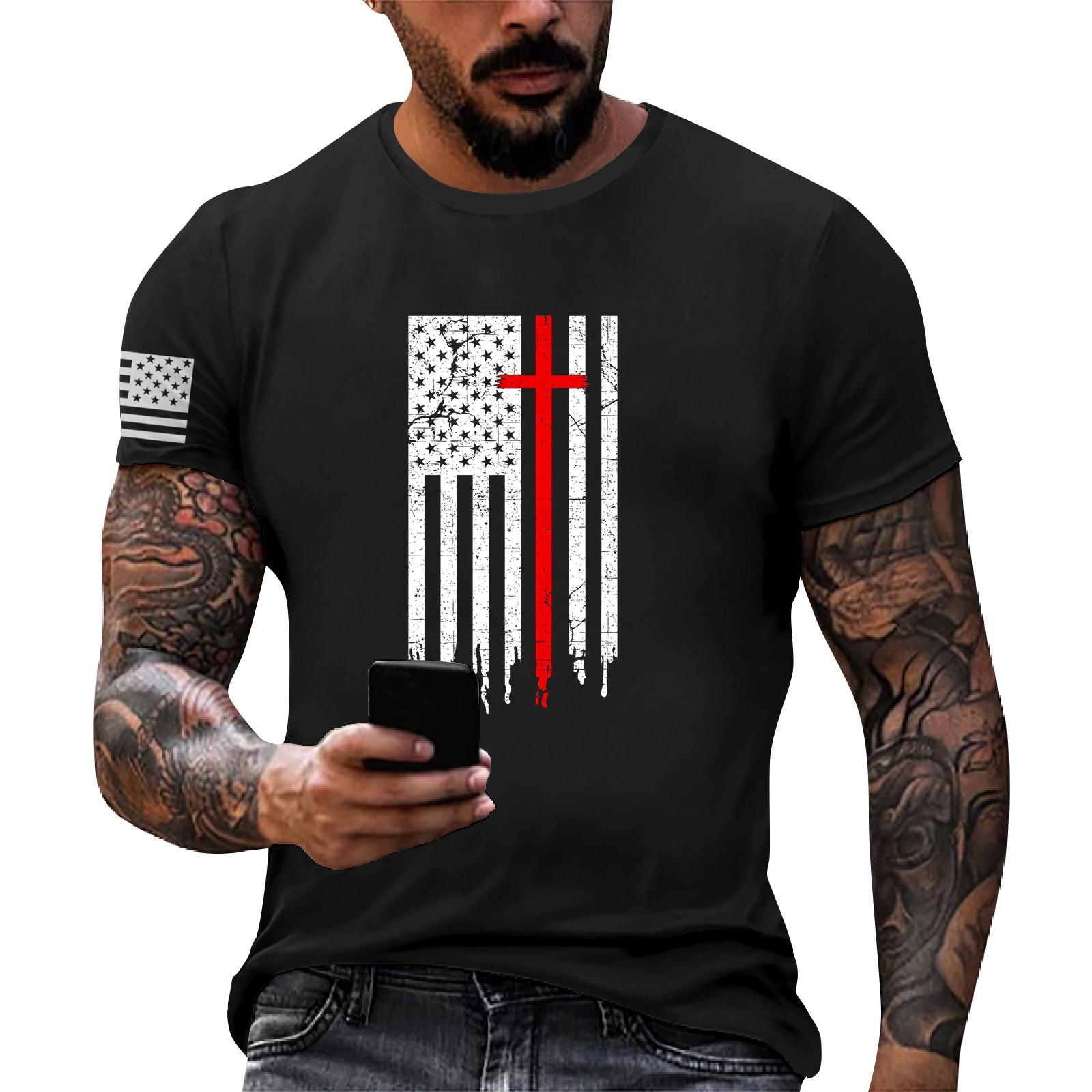 Summer Men s Popular T-shirt Printed Round Neck Short Sleeve T-shirt XXXL чорний
Summer Men s Popular T-shirt Printed Round Neck Short Sleeve T-shirt XXXL чорний