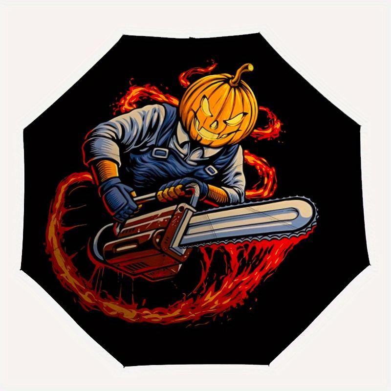 1pc PumpkinChainsaw, HalloweenArt Automatic Open/close, Heavy-Duty Iron Frame & 8-Rib structure, Compact Folding Umbrella for Women/Men, All-Season Tr
1pc PumpkinChainsaw, HalloweenArt Automatic Open/close, Heavy-Duty Iron Frame & 8-Rib structure, Compact Folding Umbrella for Women/Men, All-Season Tr