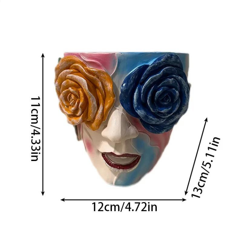 Creative Handmade Colorful Facial Resin Flower Pots Courtyard Gardens Home Furnishings Balcony Decorations and Ornaments
Creative Handmade Colorful Facial Resin Flower Pots Courtyard Gardens Home Furnishings Balcony Decorations and Ornaments