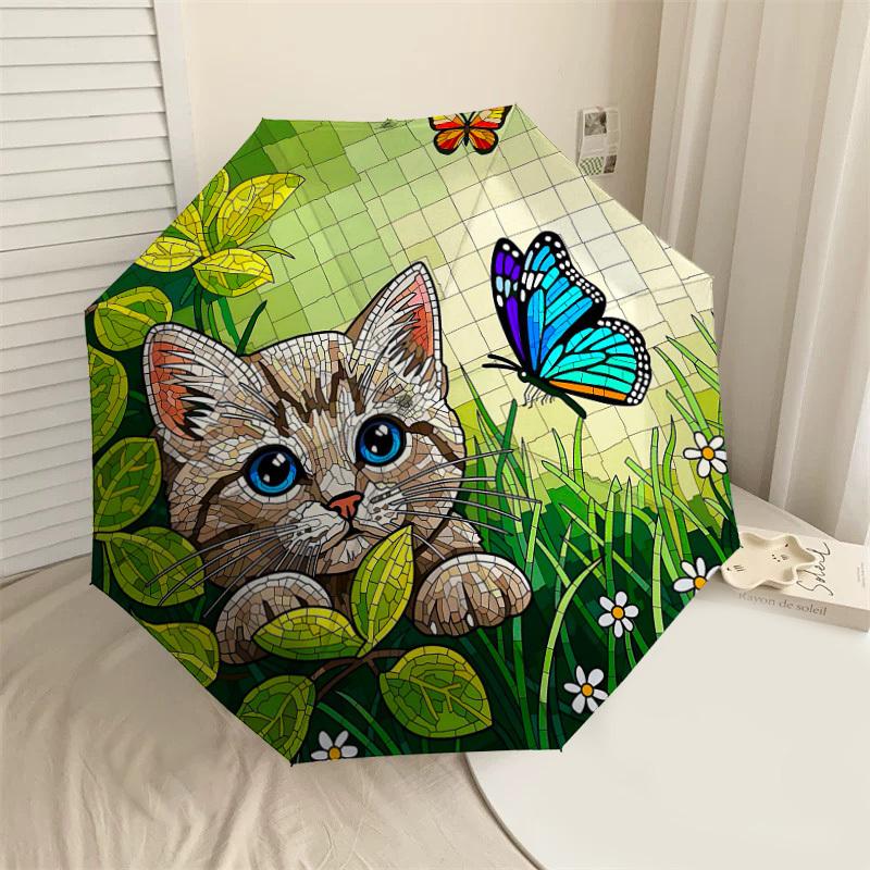 1PC cat butterfly Umbrella-8-Rib Reinforced Portable Folding Travel Suitable for All Seasons Outdoor Daily Use Is an Ideal Choice -F379
1PC cat butterfly Umbrella-8-Rib Reinforced Portable Folding Travel Suitable for All Seasons Outdoor Daily Use Is an Ideal Choice -F379