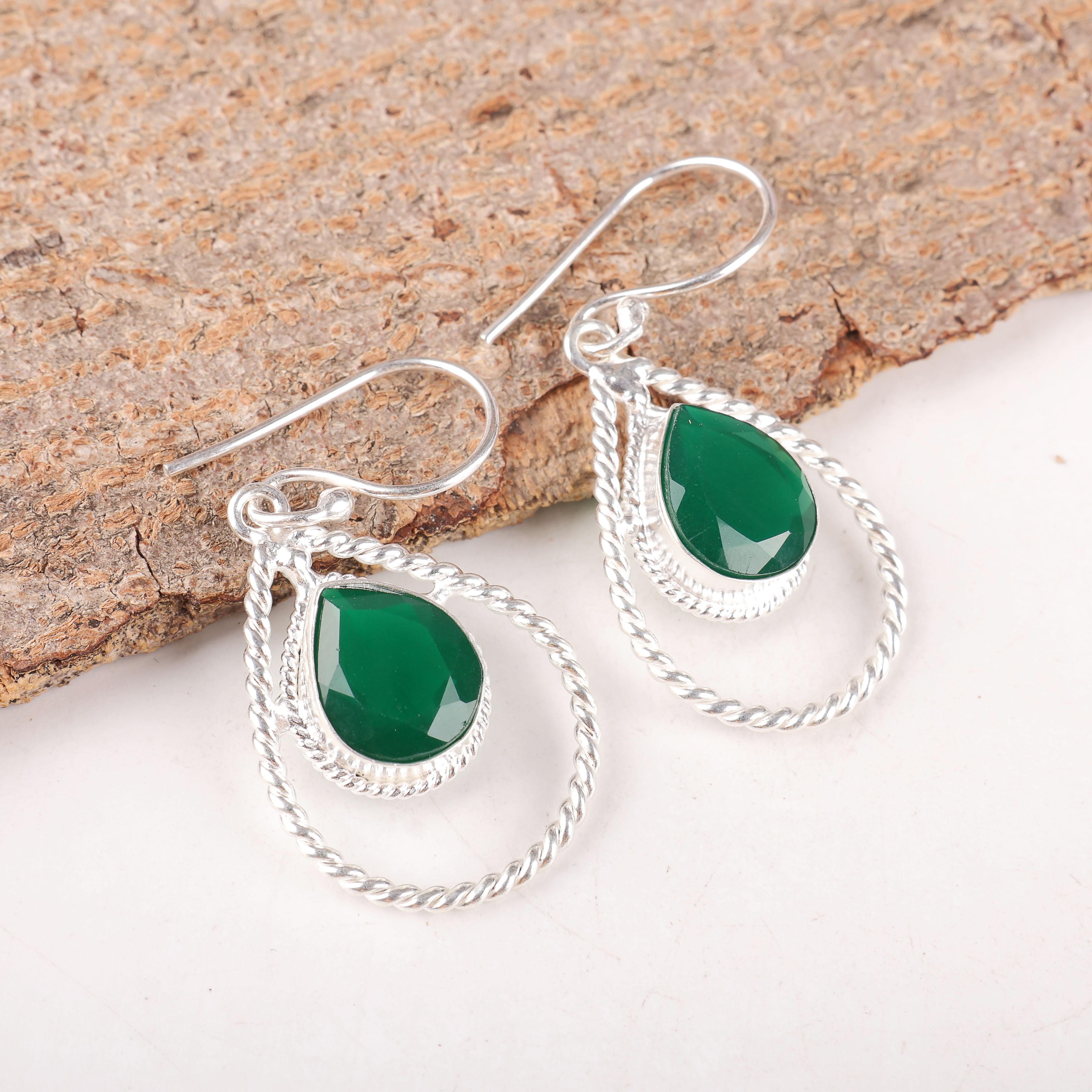 Green Onyx Gemstone Jewelry, 925 Solid Sterling Silver Earrings, Handmade Gorgeous Silver Jewelry For Wedding Gift 1.70 Inches зелёный
Green Onyx Gemstone Jewelry, 925 Solid Sterling Silver Earrings, Handmade Gorgeous Silver Jewelry For Wedding Gift 1.70 Inches зелёный