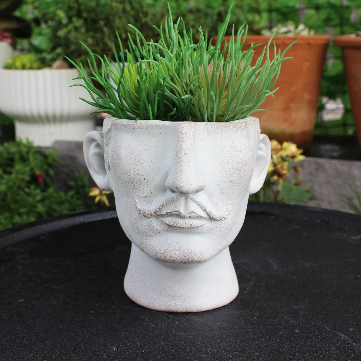 1PC/Smart and Humorous Beard Flower Pot - Vintage Rural Style - Lightweight Modern Resin Flower Pot with Drainage Holes none
1PC/Smart and Humorous Beard Flower Pot - Vintage Rural Style - Lightweight Modern Resin Flower Pot with Drainage Holes none