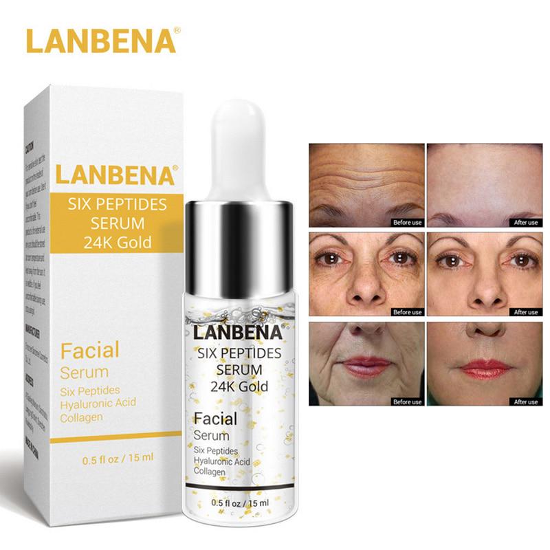 LANBENA Шесть пептидов сыворотки Чистая 24K Золотая Сущность лица Уход за кожей Anti-Aging отбеливание 15мл
LANBENA Шесть пептидов сыворотки Чистая 24K Золотая Сущность лица Уход за кожей Anti-Aging отбеливание 15мл