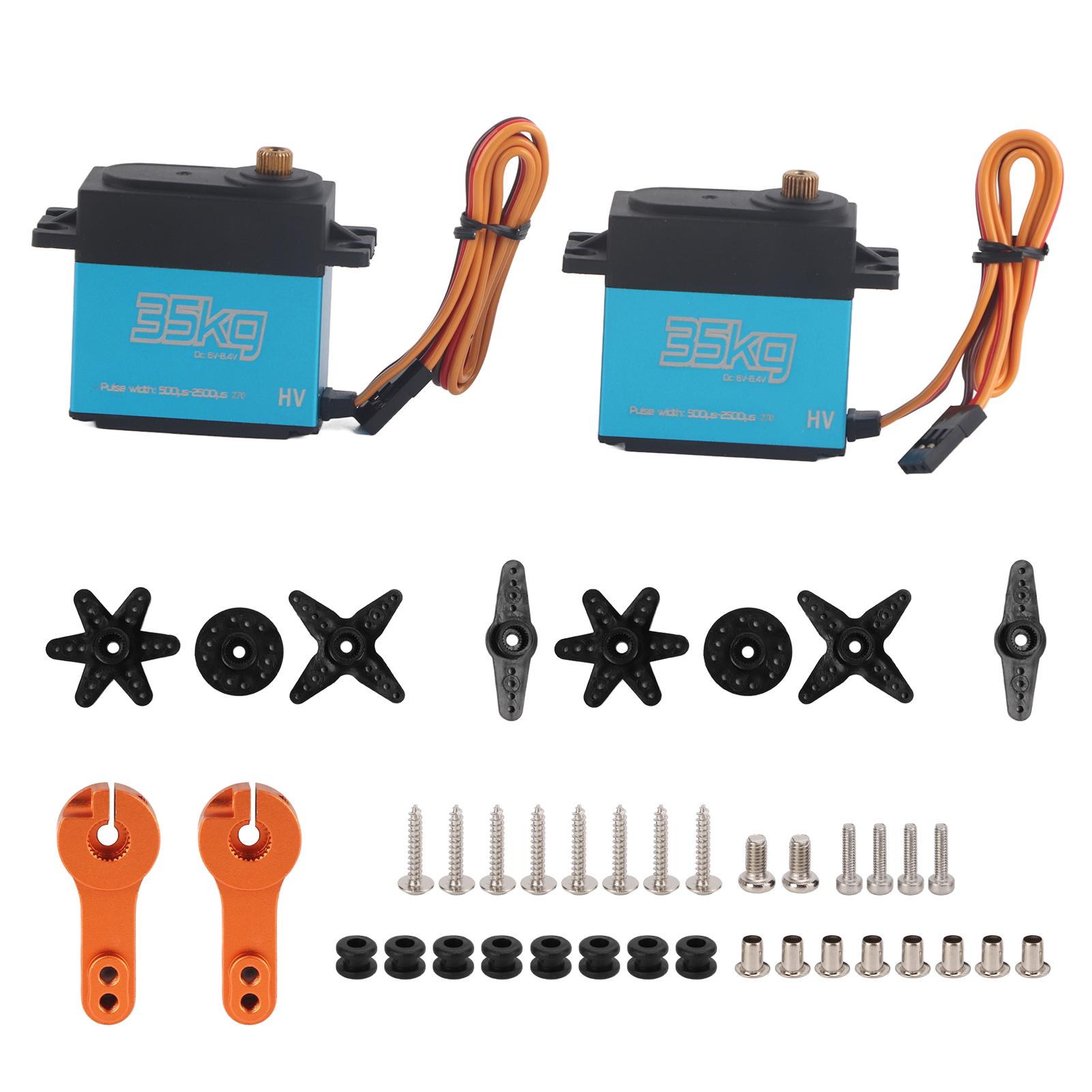 2pcs 35KG Coreless Motor Digital Servo Full Metal Gear Servo Waterproof for 18 110 RC Car
2pcs 35KG Coreless Motor Digital Servo Full Metal Gear Servo Waterproof for 18 110 RC Car