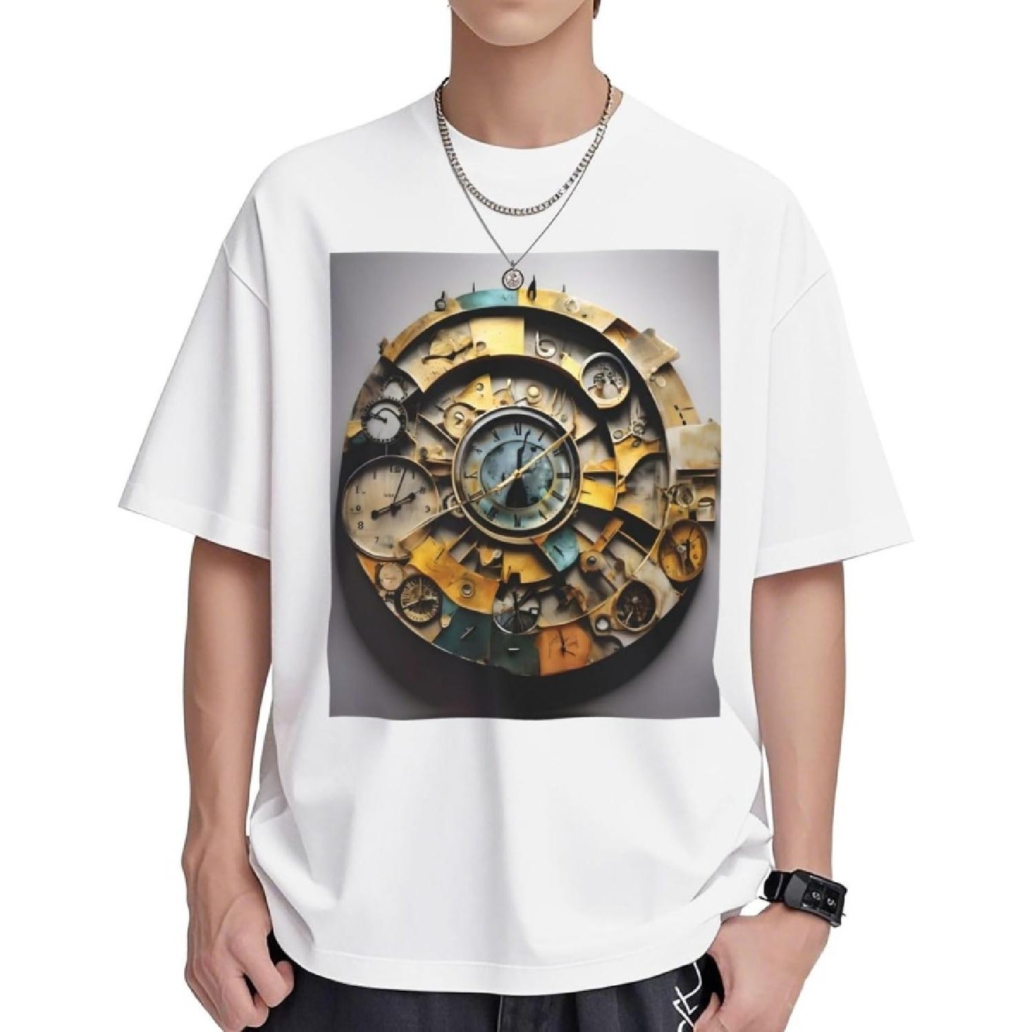 Clock Art Print Men s Casual T Shirts Cotton Hip Hop Tshirts Summer Short Sleeve Print Tops XXXXXL білий
Clock Art Print Men s Casual T Shirts Cotton Hip Hop Tshirts Summer Short Sleeve Print Tops XXXXXL білий