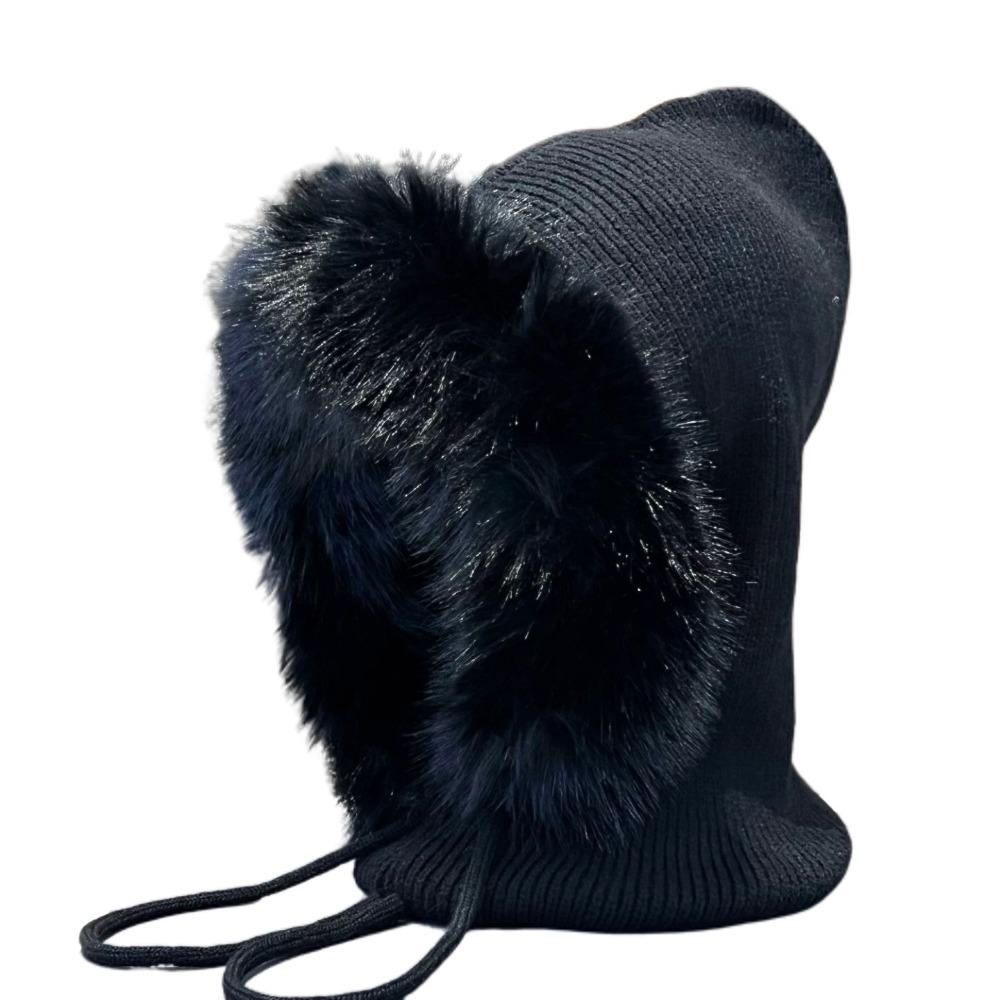Versatile Balaclava Hat Drawstring Design Imitation Mink Wool Knitted Hat Integrated Neck Guard Warm Pullover Hat чёрный
Versatile Balaclava Hat Drawstring Design Imitation Mink Wool Knitted Hat Integrated Neck Guard Warm Pullover Hat чёрный