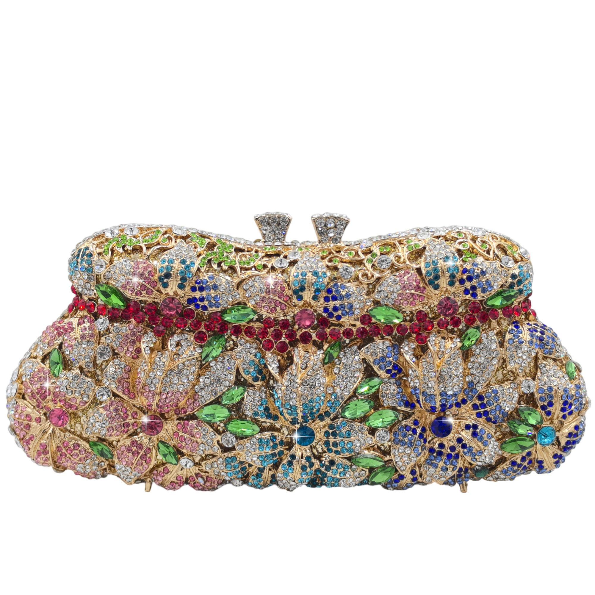 Boutique De FGG Flower Evening Bags and Clutches, Formal Rhinestone Clutch Purse, Women Wedding Party Crystal Clutch Handbags Mini Clutch
Boutique De FGG Flower Evening Bags and Clutches, Formal Rhinestone Clutch Purse, Women Wedding Party Crystal Clutch Handbags Mini Clutch