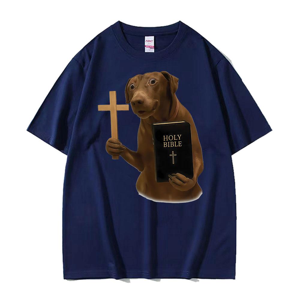 Funny Christian Holy Bible Dog Graphic T Shirts High Quality Cotton Casual T-shirt Men Women Fashion Classic Street T Shirt Tops 4XL
Funny Christian Holy Bible Dog Graphic T Shirts High Quality Cotton Casual T-shirt Men Women Fashion Classic Street T Shirt Tops 4XL