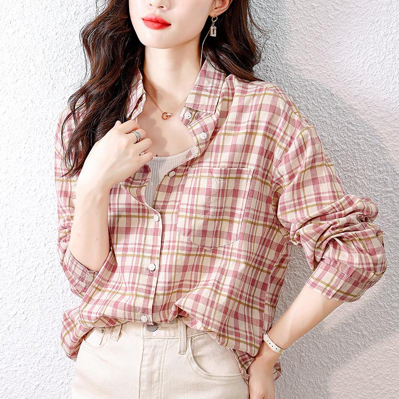 Женское платье с длинным рукавом, весеннее, в гонконгском стиле, ретро-топ, рубашка из чистого хлопка XXL
Женское платье с длинным рукавом, весеннее, в гонконгском стиле, ретро-топ, рубашка из чистого хлопка XXL