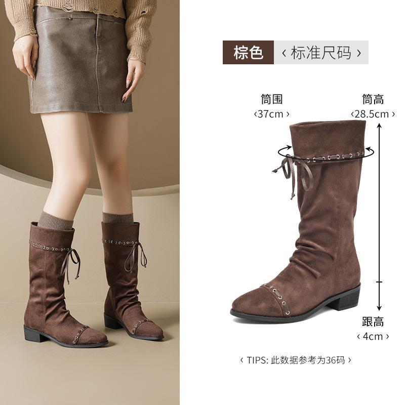 Augustine retro boots women s 2025 new autumn and winter wasteland western cowboy boots suede pointed pile boots 40
Augustine retro boots women s 2025 new autumn and winter wasteland western cowboy boots suede pointed pile boots 40