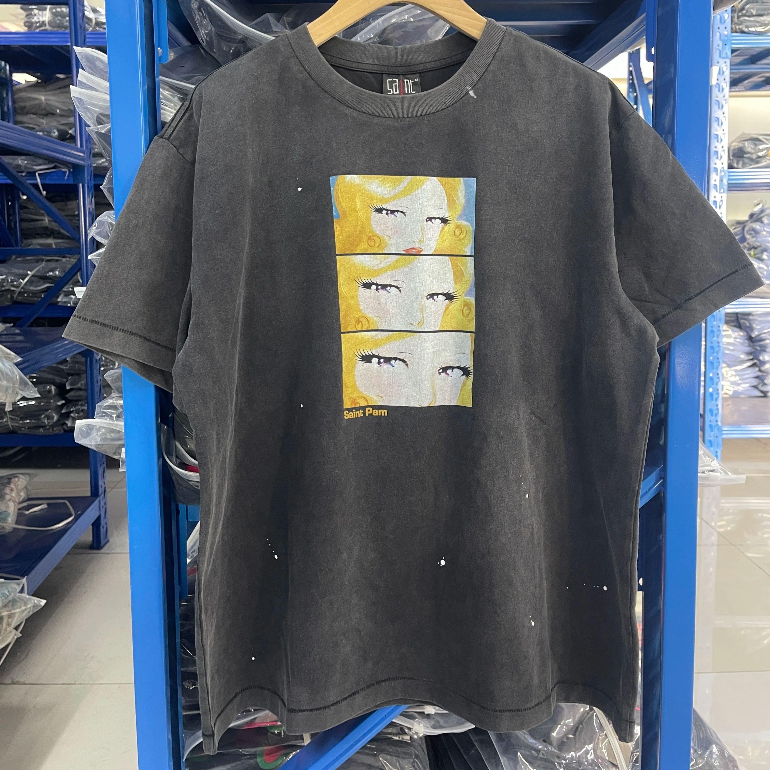 Vintage Saint SS Anime Printed Washed High Street Tshirt Casual Loose Pure Cotton Oversized Trendy Japanese Short Sleeved S
Vintage Saint SS Anime Printed Washed High Street Tshirt Casual Loose Pure Cotton Oversized Trendy Japanese Short Sleeved S