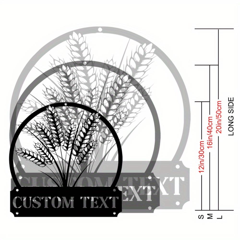 Metal Wheat Wall Art Garden Decor Home Gift Backyard Sign S
Metal Wheat Wall Art Garden Decor Home Gift Backyard Sign S