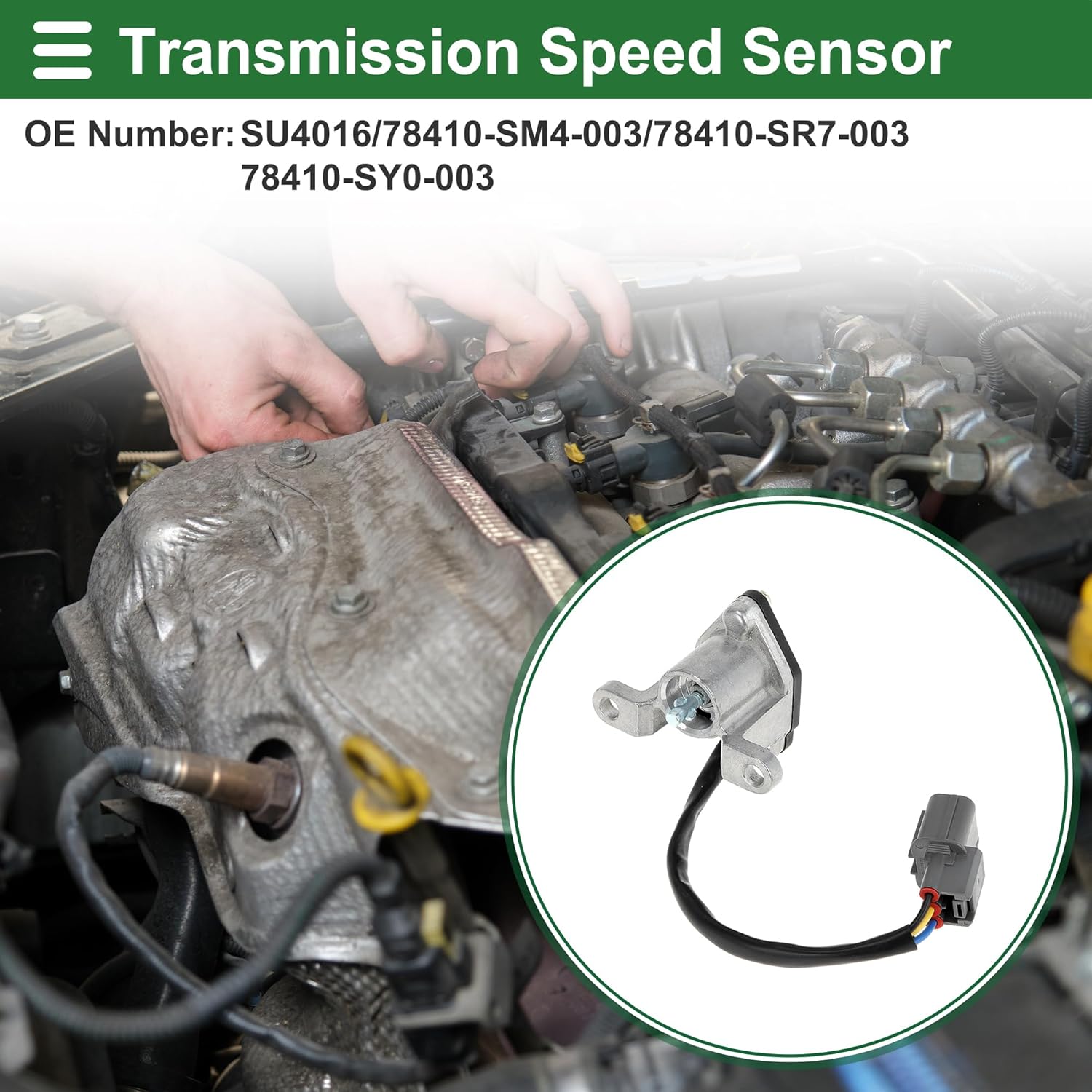 Motoforti 1 Pc No.78410-SM4-003 Transmission Speed Sensor for Honda Accord 2.2 1990-1991 for Honda Prelude 2.2 2.3 1992-1993 Car Gear Box VSS Speed
Motoforti 1 Pc No.78410-SM4-003 Transmission Speed Sensor for Honda Accord 2.2 1990-1991 for Honda Prelude 2.2 2.3 1992-1993 Car Gear Box VSS Speed