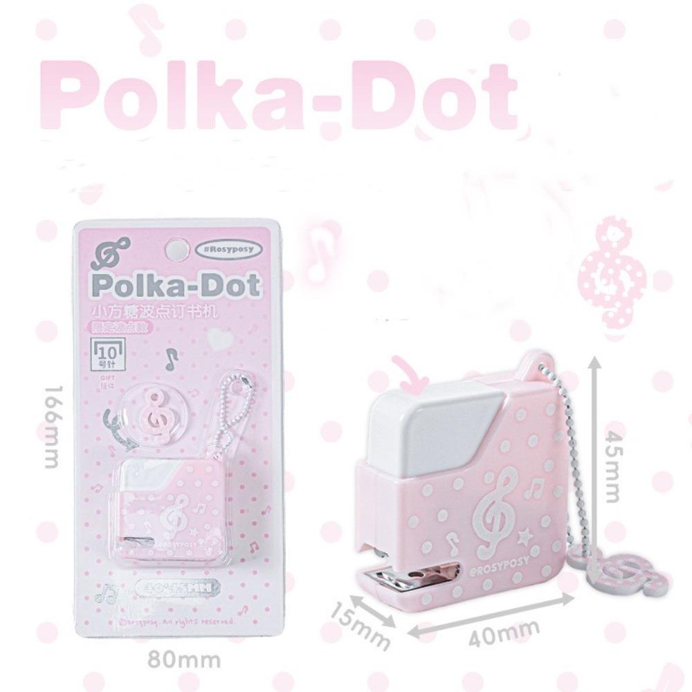 Cute With 40pcs No.10 Staples Mini Stapler Lightweight Polka Dot Paper Stapler Manual Binding Tool рожевий
Cute With 40pcs No.10 Staples Mini Stapler Lightweight Polka Dot Paper Stapler Manual Binding Tool рожевий