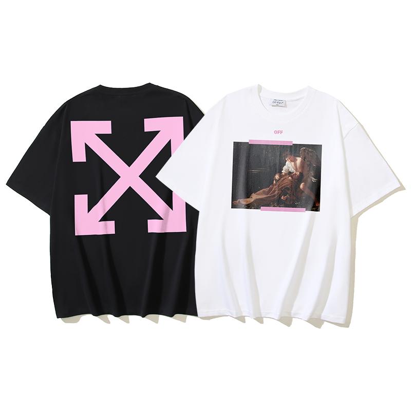 Off-White Летняя новинка 2025 года, классическая футболка с короткими рукавами и принтом стрелы от Caravaggio для мужчин и женщин, парная футболка S
Off-White Летняя новинка 2025 года, классическая футболка с короткими рукавами и принтом стрелы от Caravaggio для мужчин и женщин, парная футболка S
