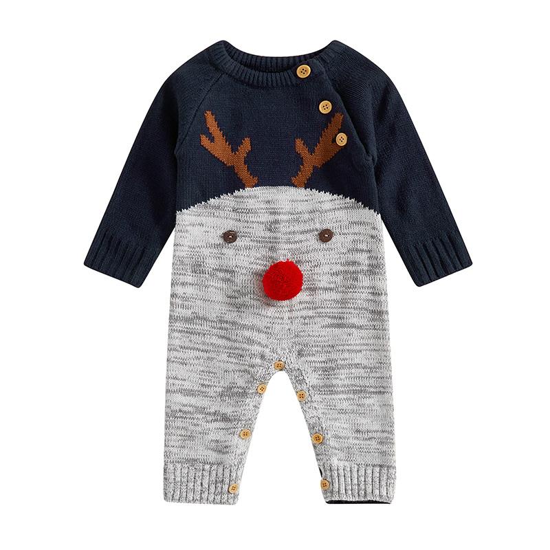 Newborn Infant Baby Boys Girls Knit Romper Cartoon Deer Cotton Long Sleeve Baby Jumpsuit Newborn Winter Clothes 70
Newborn Infant Baby Boys Girls Knit Romper Cartoon Deer Cotton Long Sleeve Baby Jumpsuit Newborn Winter Clothes 70